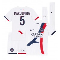 Paris Saint-Germain Marquinhos #5 Gostujuci Dres za djecu 2024-25 Kratak Rukav (+ Kratke hlače)